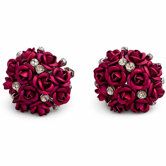 Jewelry - Pink Flower Earrings